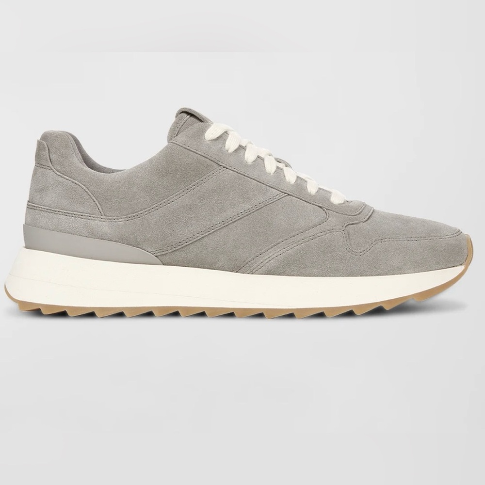 Vince Suede Low-Top Smoke Grey Sneaker